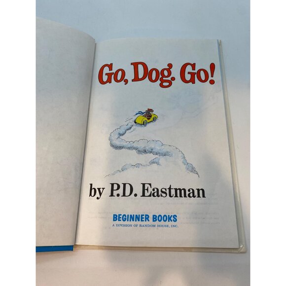 Vintage Dr. Seuss Go, Dog Go! Hardcover Children's Book by P.D Eastman - Picture 4 of 6